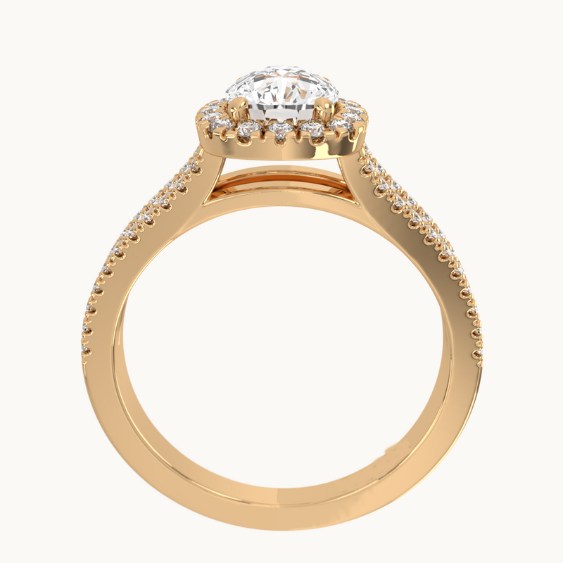Halo Style Diamond Engagement Ring Mounting