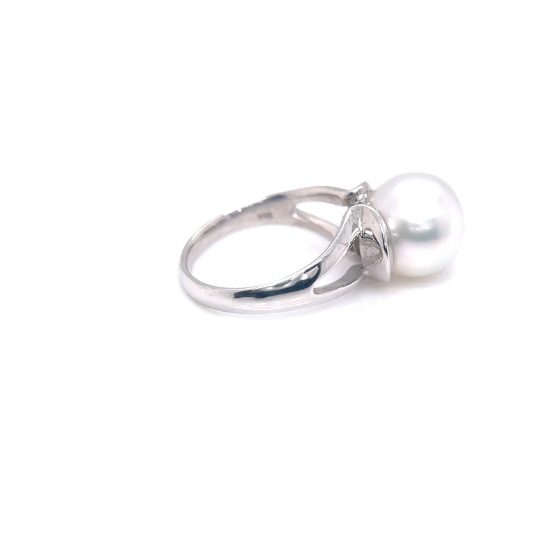 9ct White Gold Australian South sea Pearl Ring