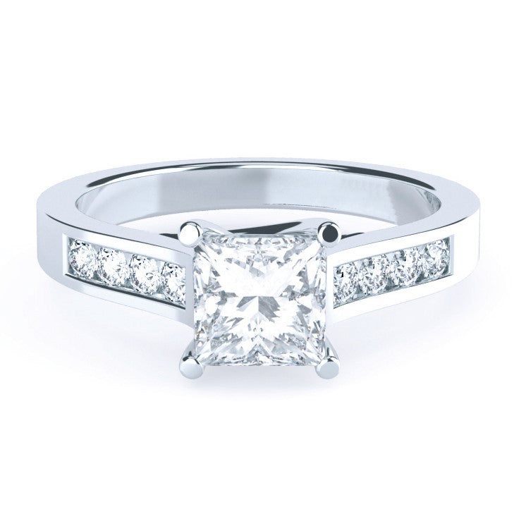 Side Diamond Engagement Ring.