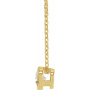 18ct Yellow Gold Lab Diamond Pendant