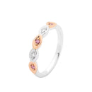 18ct WG & RG Diamond Ring