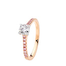 18ct RG & WG Diamond Ring