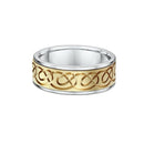 9ct - 2Tone Men Wedding Ring