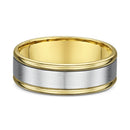 9ct Yellow Gold & Titanium Men Wedding Ring