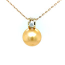 18ct Yellow Gold Australian south sea Pearl Pendant