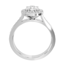 18ct RG Halo Style Diamond Engagement Ring Mounting