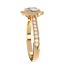 18ct RG Halo Style Diamond Engagement Ring Mounting