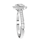 18ct RG Halo Style Diamond Engagement Ring Mounting