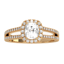 Halo Style Diamond Engagement Ring Mounting