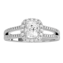 Halo Style Diamond Engagement Ring Mounting