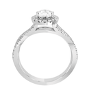 Halo Style Diamond Engagement Ring Mounting