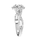 Halo Style Diamond Engagement Ring Mounting
