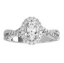 Halo Style Diamond Engagement Ring Mounting