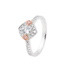 18ct WG & YG Diamond Ring