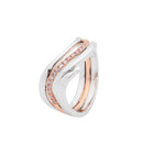 18ct WG & YG Diamond Ring