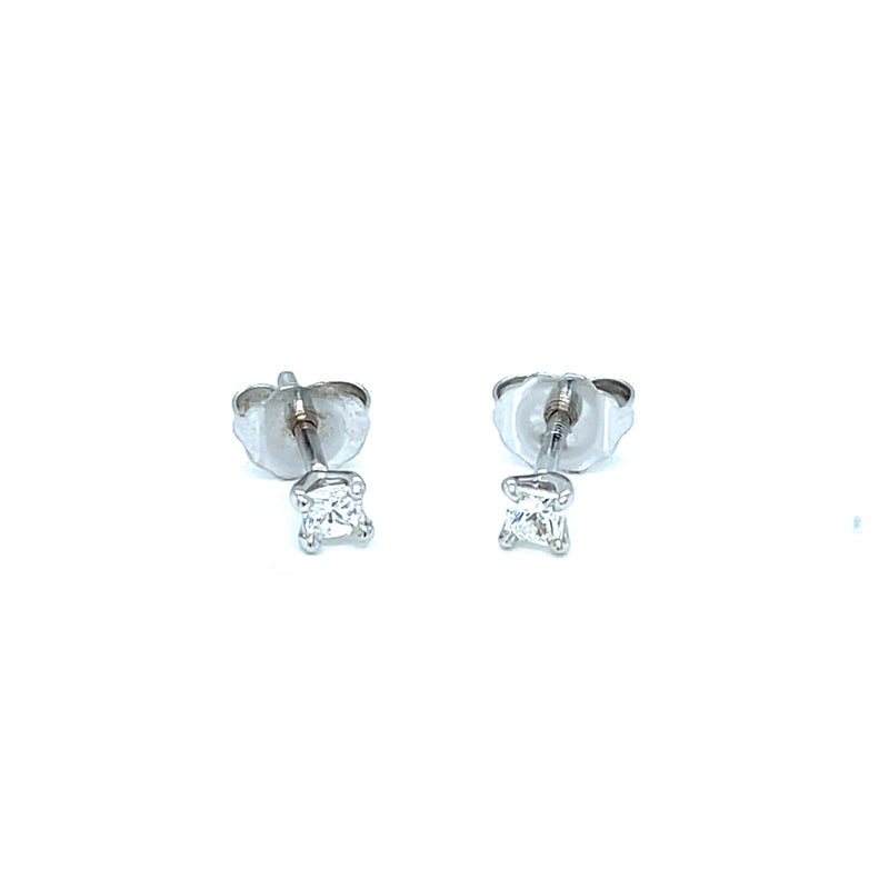 18ct White Gold Diamond Studs