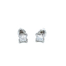 SOLD - Platinum Diamond Stud Earrings