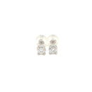 18ct White Gold Diamond Stud Earrings