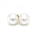 18ct Yellow Gold Australian South Sea Pearl Stud Earrings