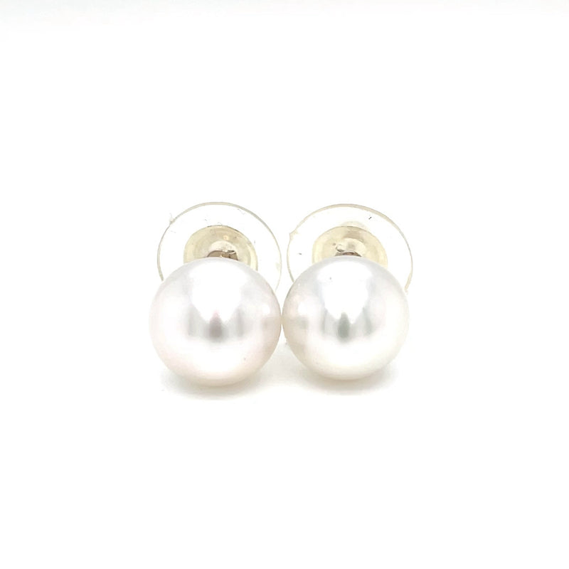 9CT Yellow Gold Australian South Sea Pearl Stud Earrings