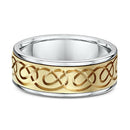 9ct - 2Tone Men Wedding Ring