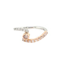 Platinum & 18ct Rose Gold Diamond Ring