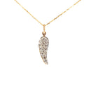 (SOLD)  9ct Yellow Gold Diamond Pendant