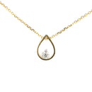 18ct YG & WG Diamond Pendant