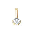 18ct Yellow Gold Solitaire Lab Diamond Pendant