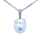 9ct White Gold Australian South Sea Pearl Pendant