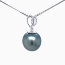 18ct White Gold Tahitian Pearl Pendant
