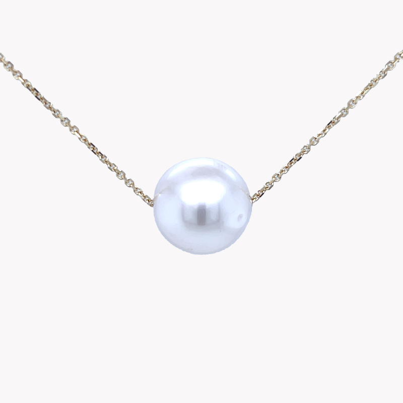 9ct Yellow Gold Chain with Australian South Sea Pearl Pendant