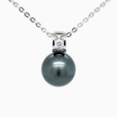 18ct White Gold Tahitian Pearl Pendant