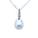 SOLD - 9ct White Gold Australian south sea Pearl Pendant