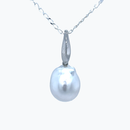 SOLD - 9ct White Gold Australian south sea Pearl Pendant