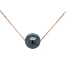 SOLD  -  Tahitian Pearl Pendant with 9ct Rose Gold Chain