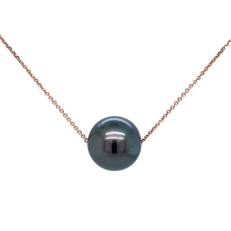 Tahitian Pearl Pendant with 9ct Rose Gold Chain