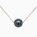 SOLD  -  Tahitian Pearl Pendant with 9ct Rose Gold Chain