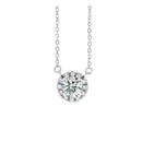 14ct White Gold Lab Diamond Pendant