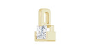 18ct Yellow Gold Lab Diamond Pendant