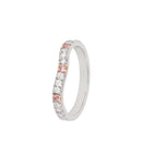 18ct WG & RG Diamond Ring