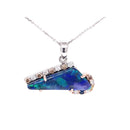 18ct WG & RG Australia Opal Pendant