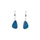 SOLD - 925 Sterling Silver Opal Earrings