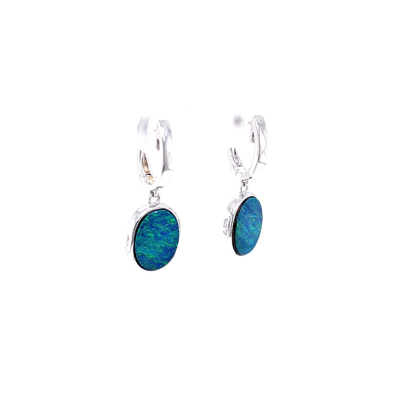 925 Silver Opal Earrings