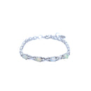 SOLD  925 Sterling Silver Australian White Opal Bracelet