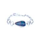 925 Sterling Silver Opal Bracelet