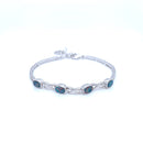 (SOLD)   925 Sterling Silver Australian Opal Bracelet