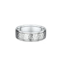 9ct White Gold Men Wedding Ring