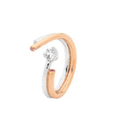 18ct WG & YG Diamond Ring
