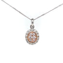 SOLD - Platinum and 18ct RG Pendant